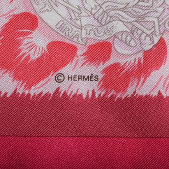HERMES  Silk Casques et Plumets Scarf 90 - Picture 5 of 6